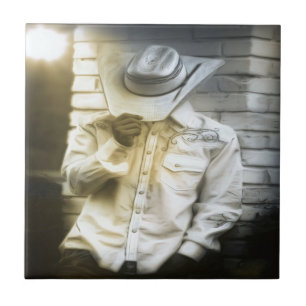 Carreau Cowboy Tenant Son Casquette