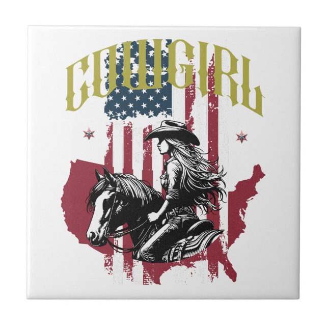 CARREAU COWGIRL USA (Devant)