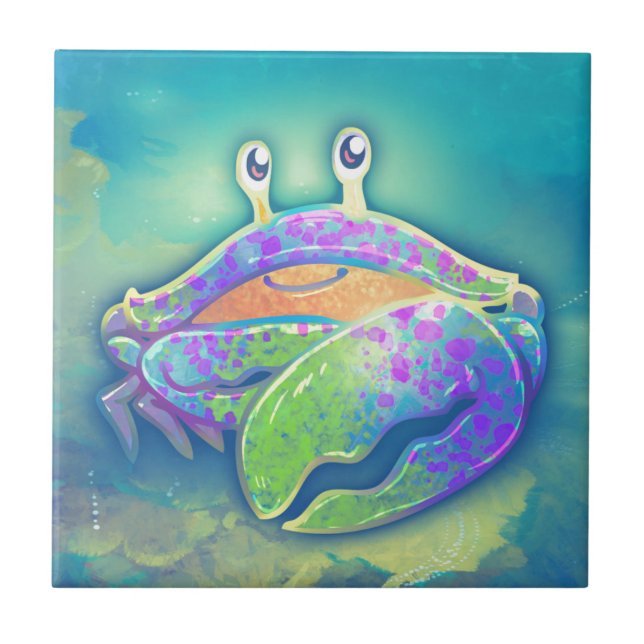 Carreau Crabe de sourire mignon (Devant)