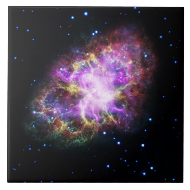 Carreau Crabe Nebula Supernova Remnant Hubble Composite (Devant)