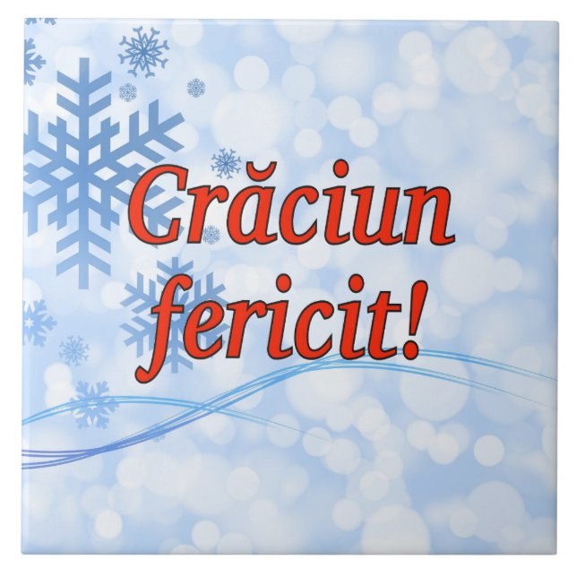Carreau Crăciun fericit ! Joyeux Noël dans le rf roumain (Devant)