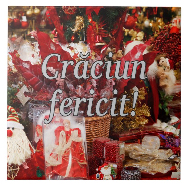 Carreau Crăciun fericit ! Joyeux Noël dans le wf roumain (Devant)