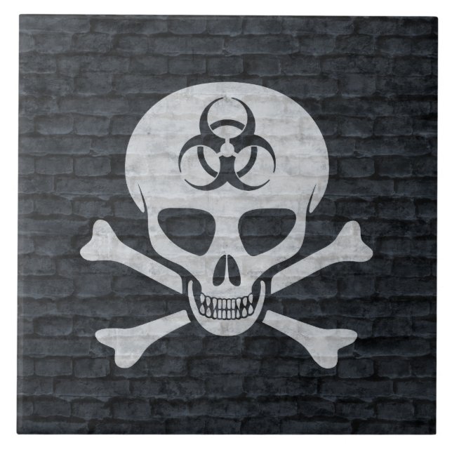 Carreau Crâne affligé de Biohazard (Devant)