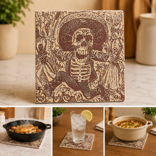 Carreau Crâne d'Oaxaca, La Calavera Oaxaqueña