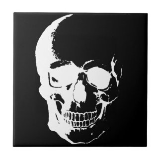 Carreau Crâne noir et blanc