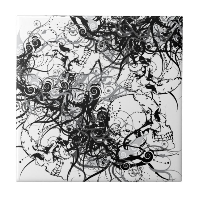 Carreau Crânes d'imaginaire (Devant)