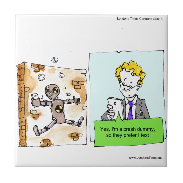 Carreau Crash Texte idiot drôle (Devant)