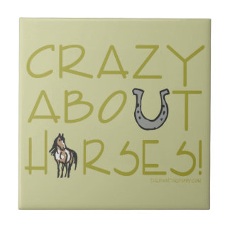 Carreau Crazy à propos des chevaux