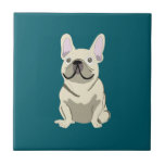 Carreau Cream French Bulldog, I Love my Dog<br><div class="desc">Cream French Bulldog,  I love my dog</div>