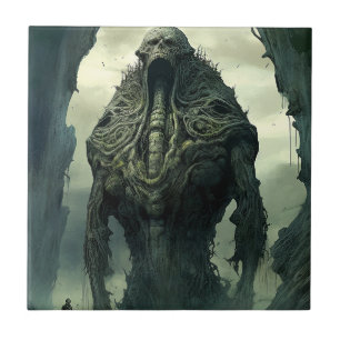 Carreau Créature Alien Sci-fi Horreur Art