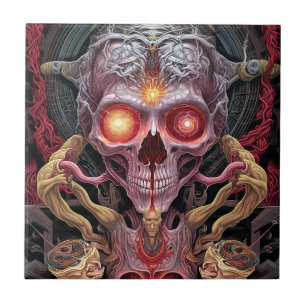 Carreau Créature Alien Surreal Horror Art