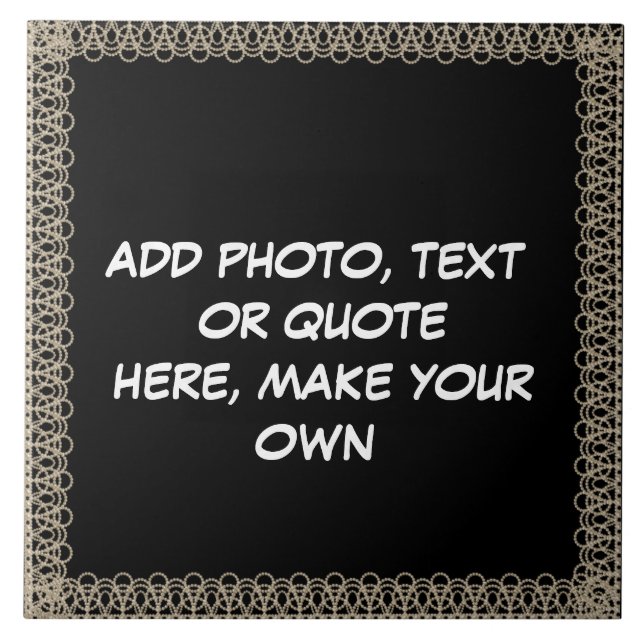 CARREAU CRÉER* VOTRE PROPRE TITRE CÉRAMIQUE (Devant)