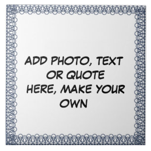 CARREAU CRÉER* VOTRE PROPRE TITRE CÉRAMIQUE