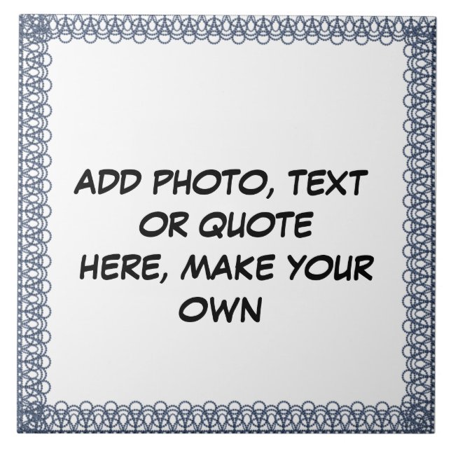 CARREAU CRÉER* VOTRE PROPRE TITRE CÉRAMIQUE (Devant)