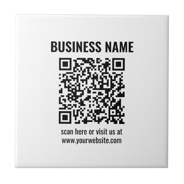 Carreau Créez votre propre code QR | Transparent (Devant)