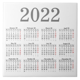 Carreau Créez votre propre tuile en céramique calendrier 2