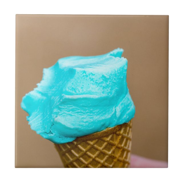 Carreau Crème glacée avec macro gaufre (Devant)