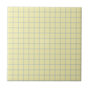 Carreau Crème pâle et violet À damiers Rétro minimaliste
