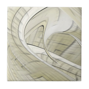 Carreau Crème Pastel Automne Art Abstrait