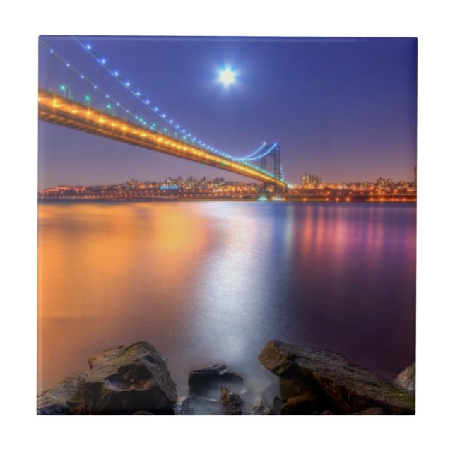 Carreau Crépuscule, George Washington BridgePalisades, NJ. (Devant)