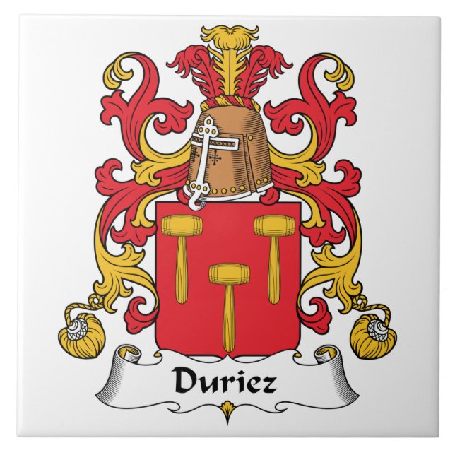 Carreau Crête de famille de Duriez (Devant)