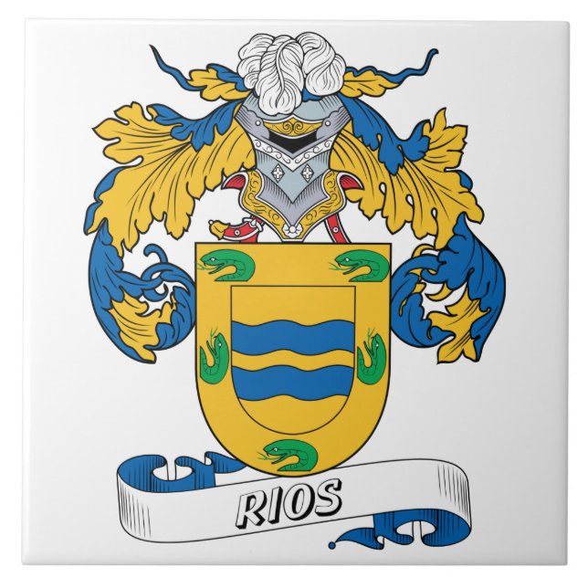 Carreau Crête de famille de Rios (Devant)