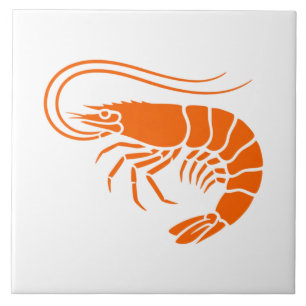 Carreau Crevette orange