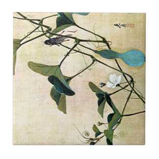Carreau Cricket sur un art japonais Ukiyo-E de bois de