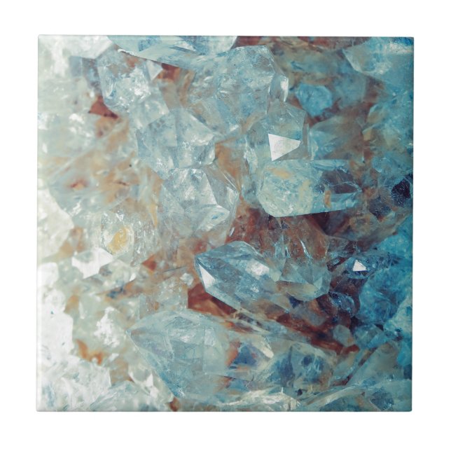 Carreau Cristal de quartz bleu merveilleux (Devant)