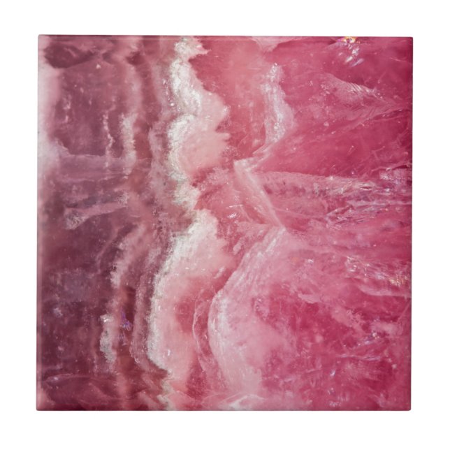 Carreau Cristal de quartz rose de Rosey (Devant)