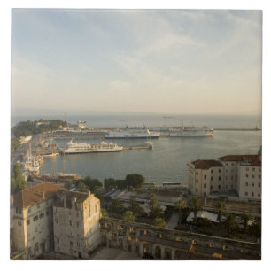 Carreau Croatie, Dalmatie, Split. Vue de Riva