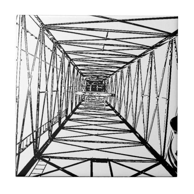 Carreau Croquis intérieur d'installation de foret d'huile (Devant)