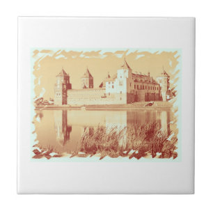 Carreau Croquis sur l'architecture du vieux château