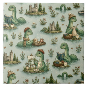 Carreau Cryptides confortables Nessie Monstre du Loch Ness