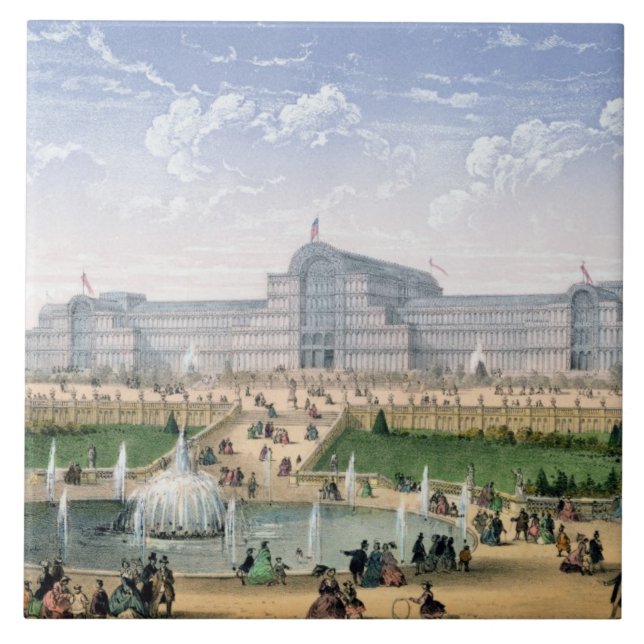 Carreau Crystal Palace, Sydenham, c.1862 (litho de (Devant)