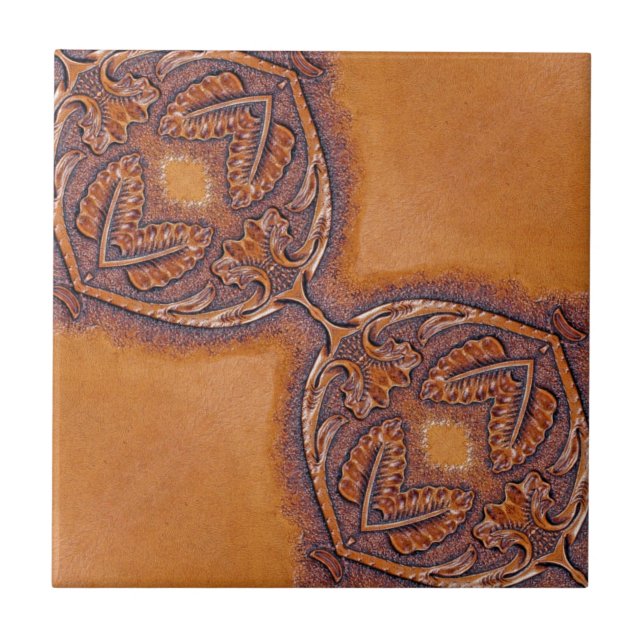Carreau Cuir vintage de la renaissance médiévale occidenta (Devant)