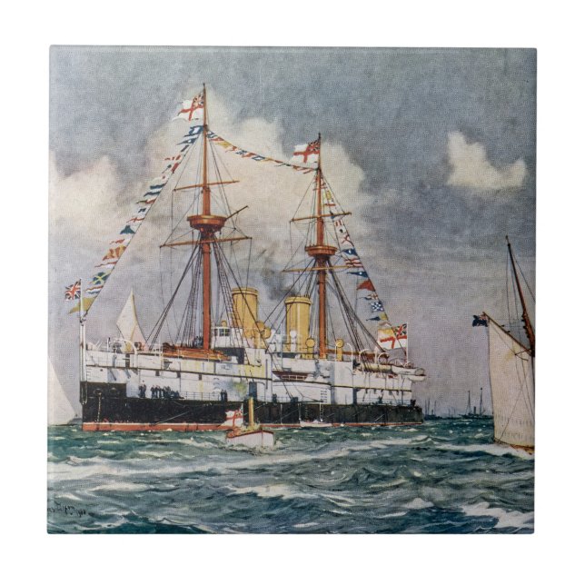 Carreau Cuirassé HMS Inflexible 1876 (Devant)