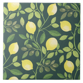 Carreau Cuisine botanique de la branche de citron