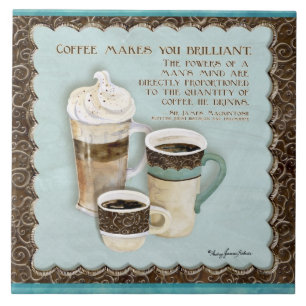 Carreau Cuisine de café express de Java Latte de café et