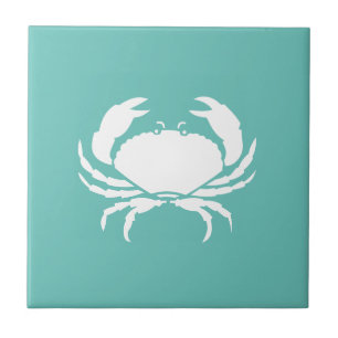 Carreau Cuisine de crabe Turquoise nautique