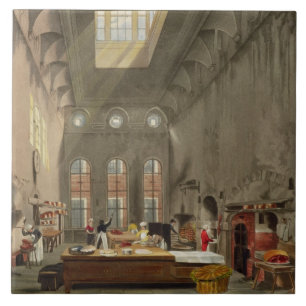 Carreau Cuisine, le palais de St James, gravé par William