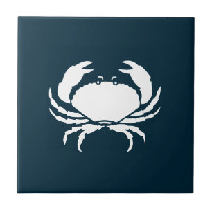 Carreau Cuisine moderne Nautique Crabe Bleu de la Marine