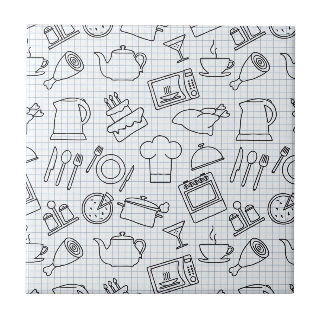 Carreau Cuisine Motif 4 (Devant)