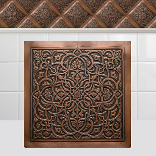Carreau Cuivre arabesque géométrique antique marocain en m