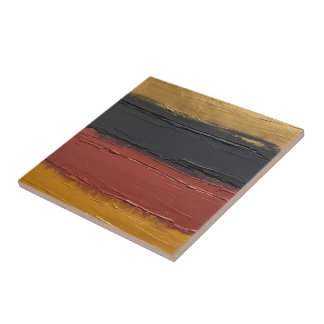 Carreau cuivre muet, ocre doré, marsala et charbon