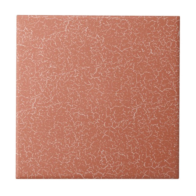 Carreau Cuivre rouge rose Brown Cracker Glaze couleur soli (Devant)