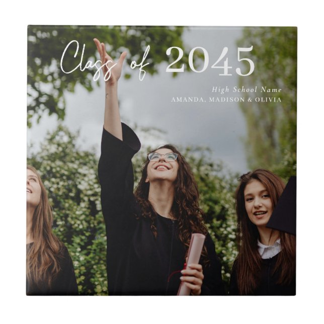 Carreau Custom Graduation Farewell Gift Photo (Devant)