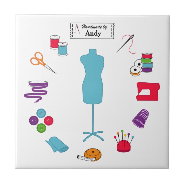 Carreau Customiser le Étiquette coudre à droite (Devant)