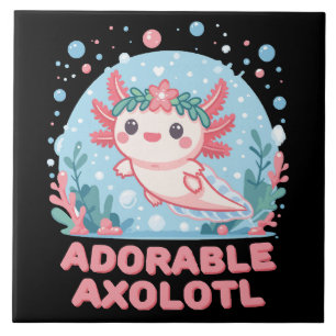 Carreau Cute Axolotl Aquatique Adorable