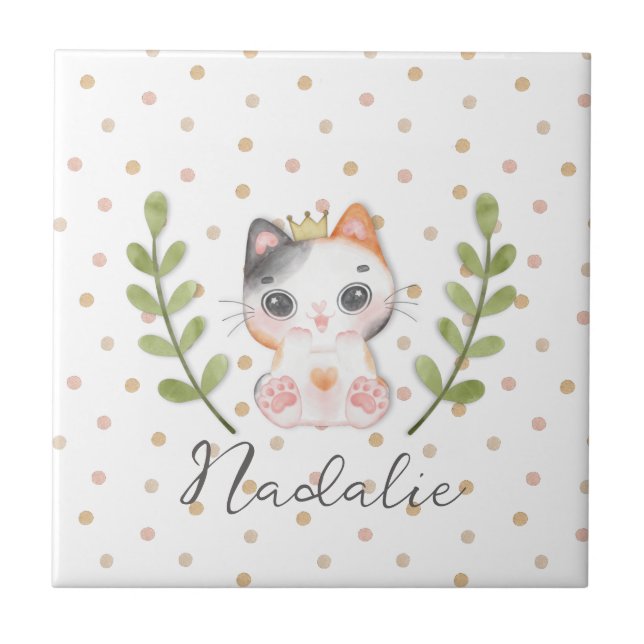 Carreau Cute Cat Soft Genre Neutre Dotal Enfant Nourriture (Devant)